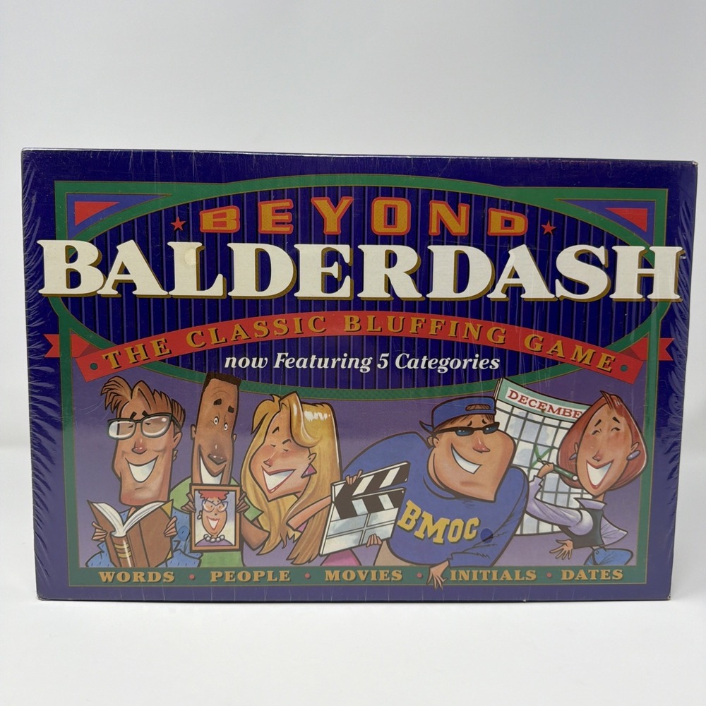 NEW Vintage 1997 Parker Brothers BEYOND BALDERDASH Classic Bluffing Game